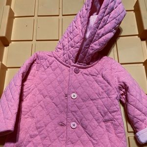 Baby girl quilted coat
